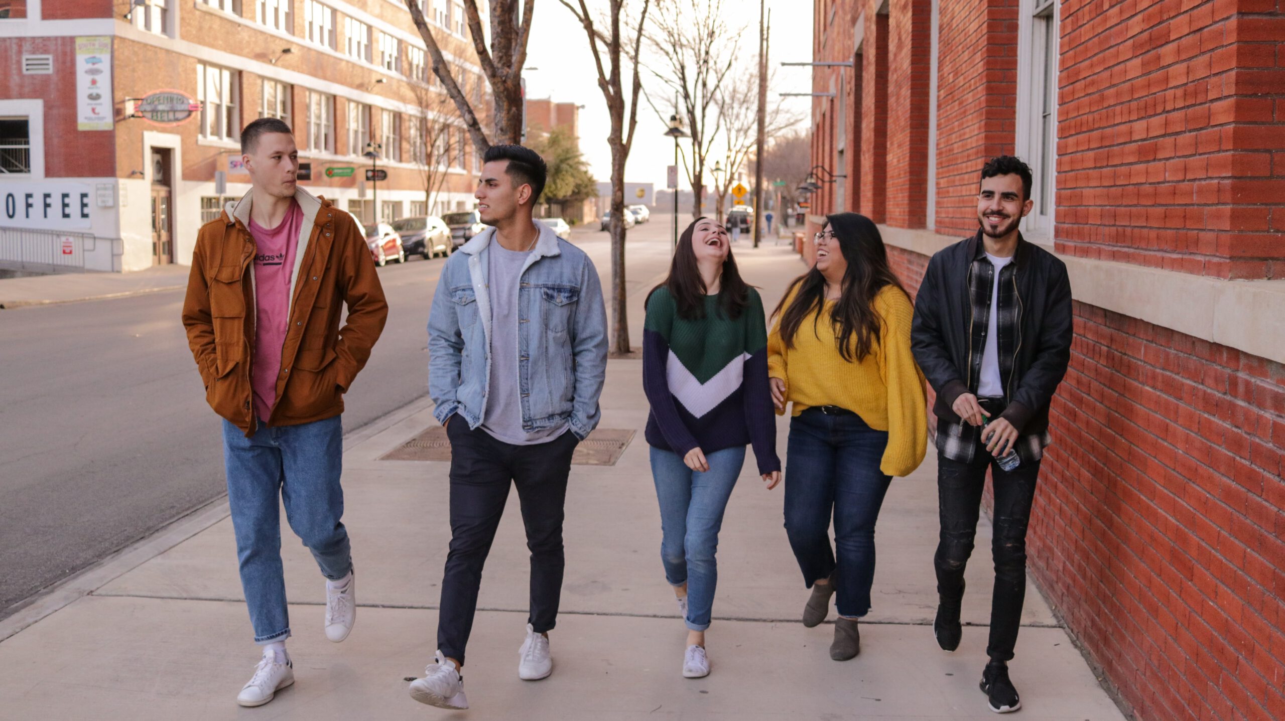 students at table